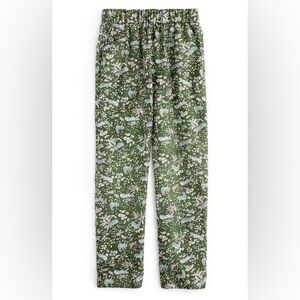J. Crew Pull-On Print Silk Twill Easy Pants Jungle Cat Style J5688